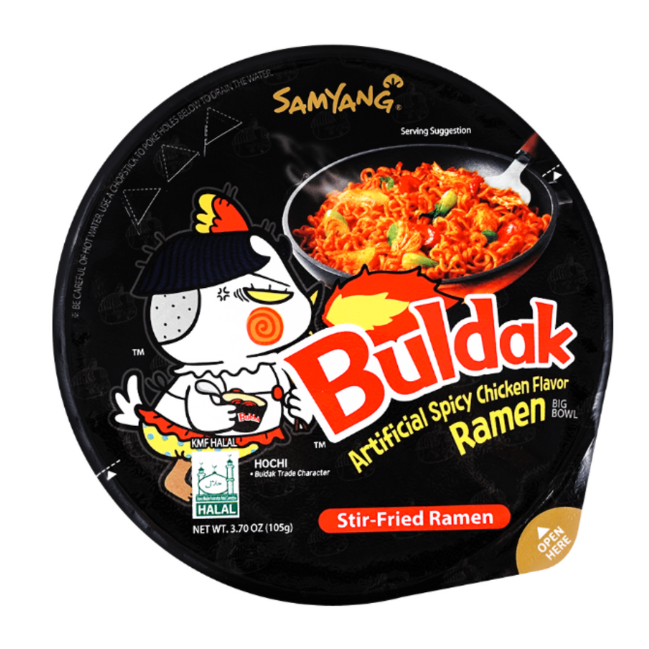 Samyang Buldak Spicy Hot Chicken Stir Fried Big Bowl India