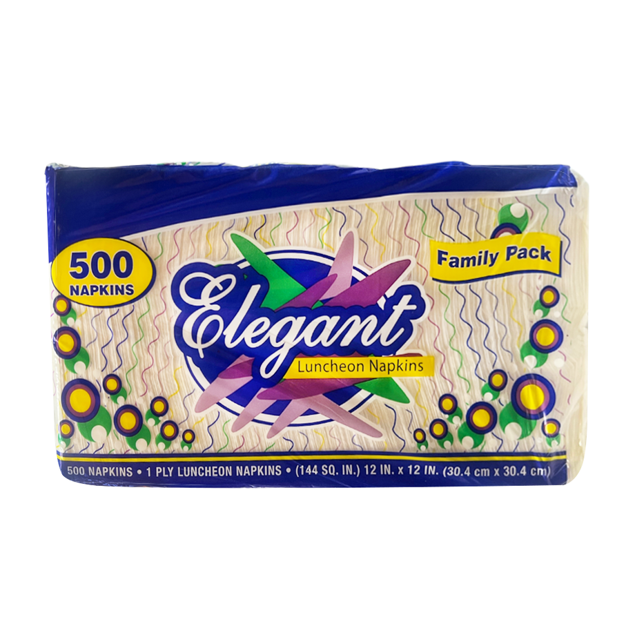 Elegant Family Pack 1-Ply Napkins - 500ct