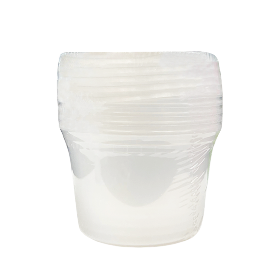 5 lb Round Plastic Container With Plastic Handle - IPL Retail Series