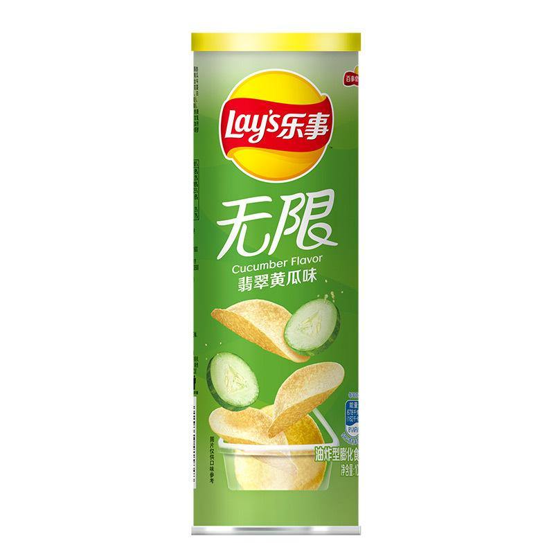 Lay's Potato Chips Stax Cucumber Flavor (104 g) - 乐事无限翡翠黄瓜味 - CoCo Island Mart