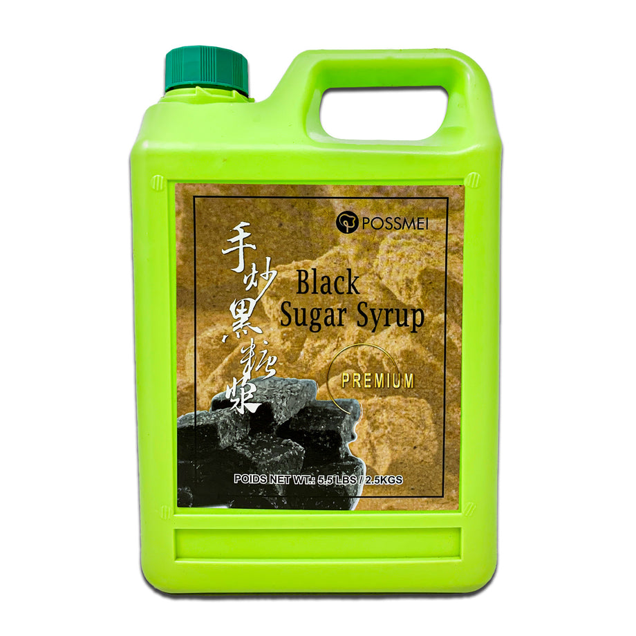 POSSMEI Premium Black Sugar Flavored Syrup 5.5 lbs 2.5kgs