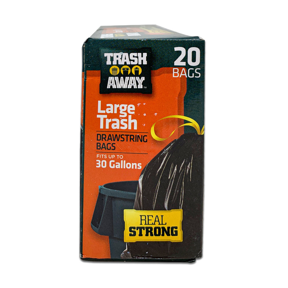 TRASH AWAY, 100% Quality Guarantee Drawstring Super Strength 30